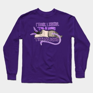 I deserve Horns and Tail (purple) Long Sleeve T-Shirt